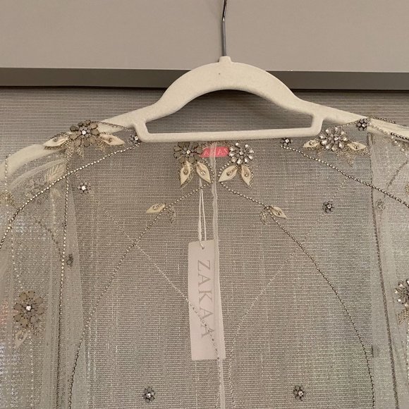 BHDLN Bejeweled Bridal Cape - Worn once! - Picture 6 of 11